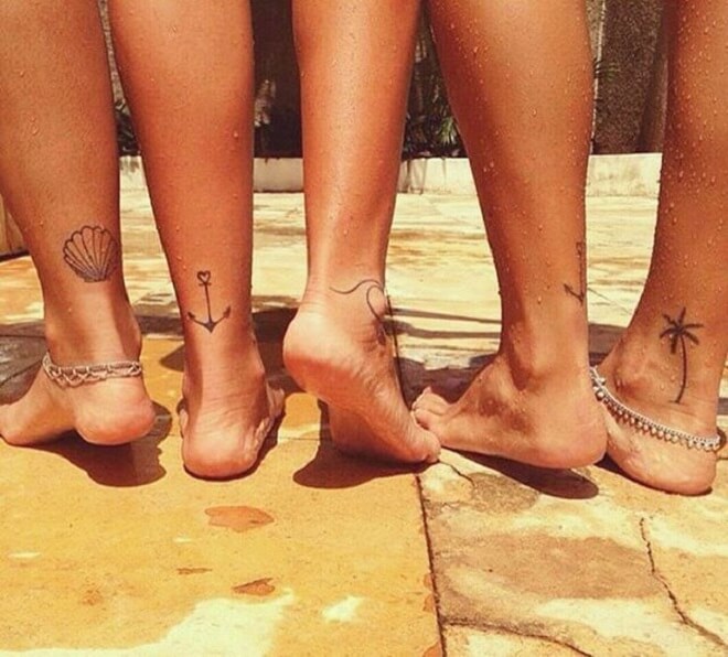 Girl Ankle Tattoo