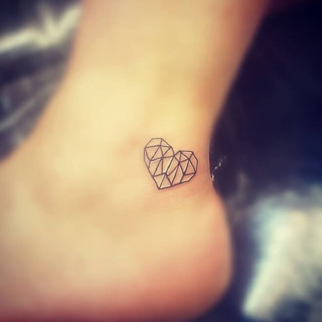 Heart Ankle Tattoo