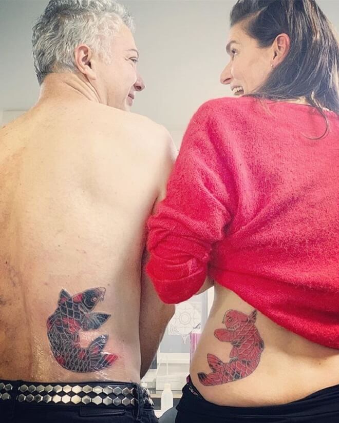 Koi Fish Couple Tattoo