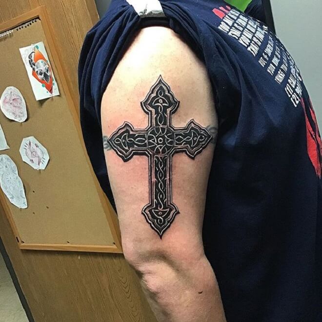 Men Cross Tattoos