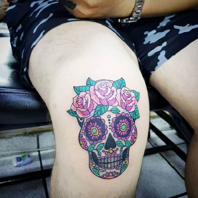 Mexican Sugar Skull Tattoo