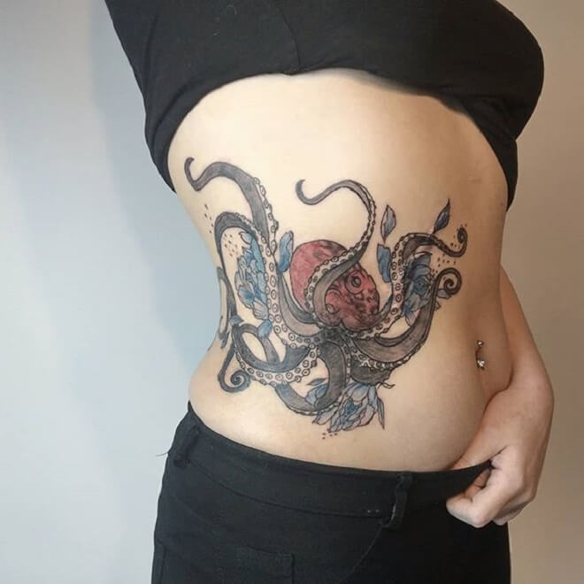 Octopus Girl Tattoo