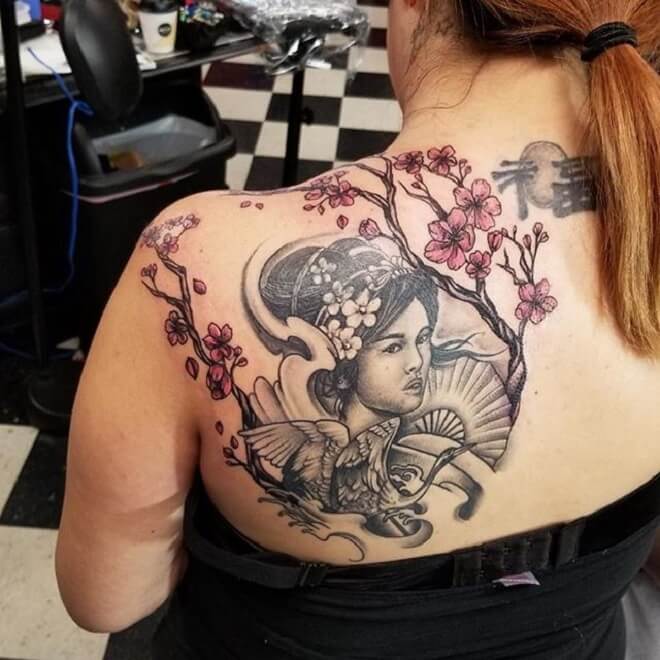 Perfect Cherry Blossom Tattoo