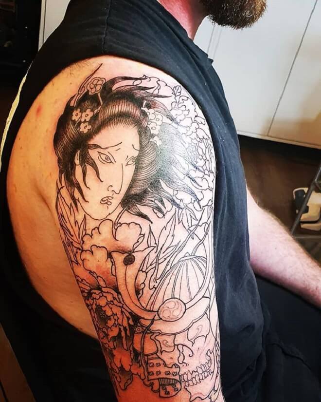 Popular Geisha Tattoo