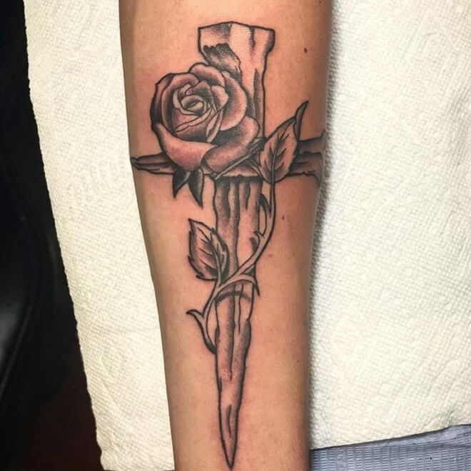 Rose Christian Tattoo
