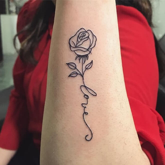Rose Tattoos for Girls