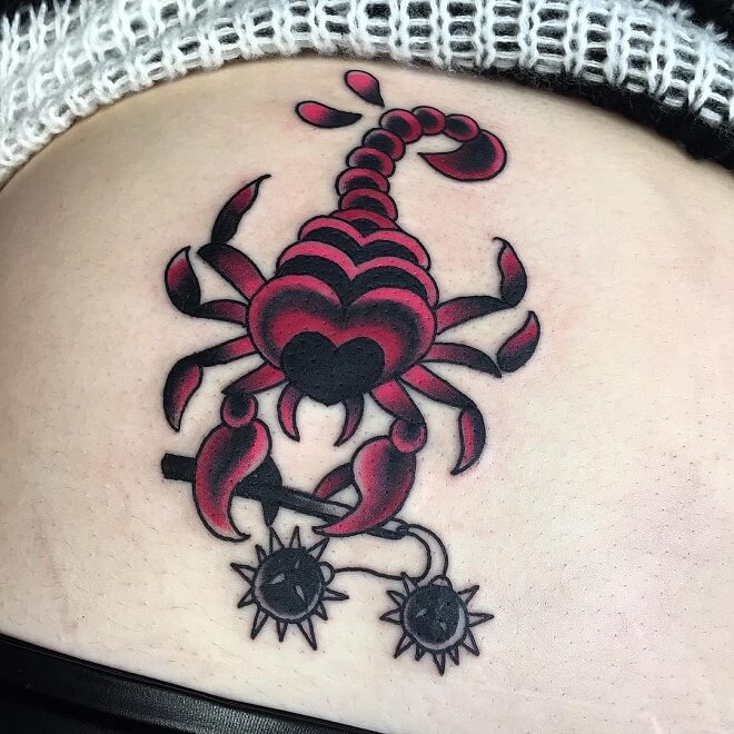 Scorpion Stomach Tattoo