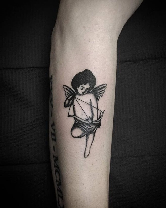 Small Angel Tattoo