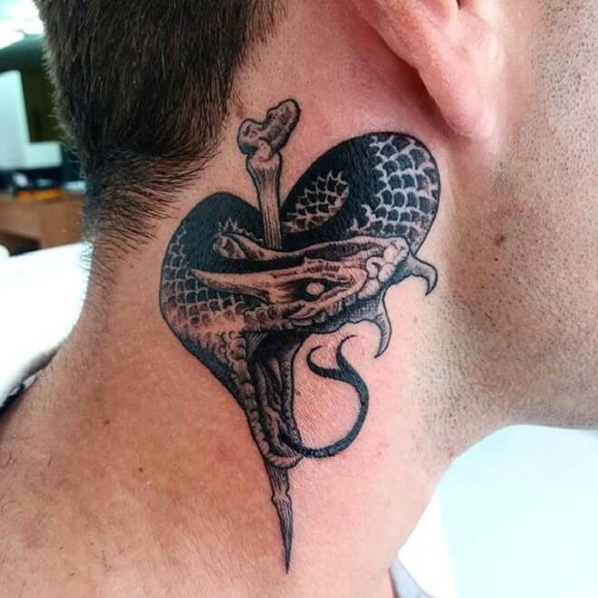 Snake Neck Tattoo
