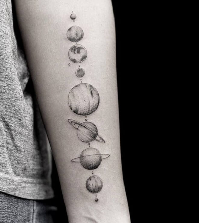 Solar System Tattoos. 