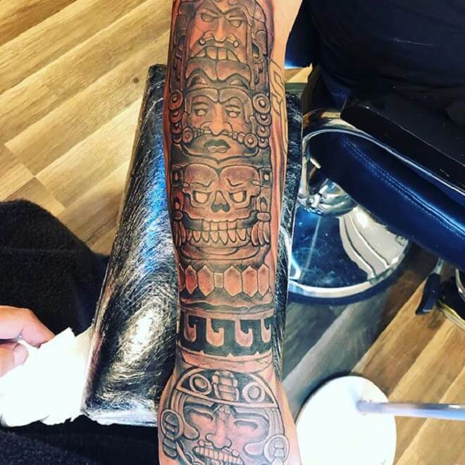 Stunning Aztec Tattoo