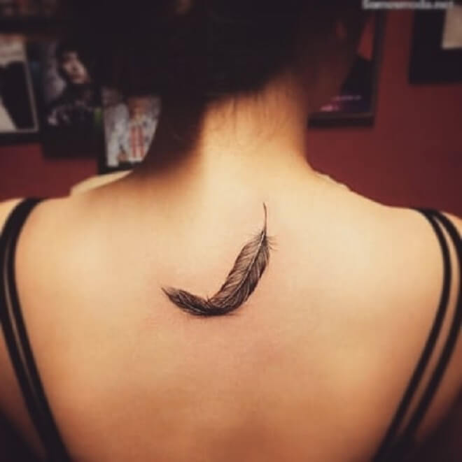 Stunning Feather Tattoo
