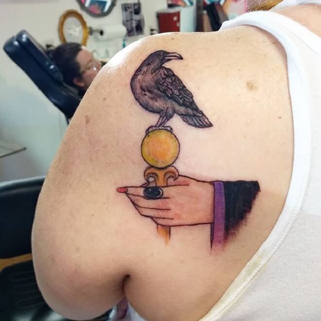 Stunning Raven Tattoo