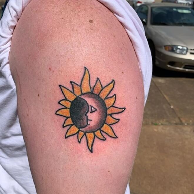 Stunning Sun Tattoo