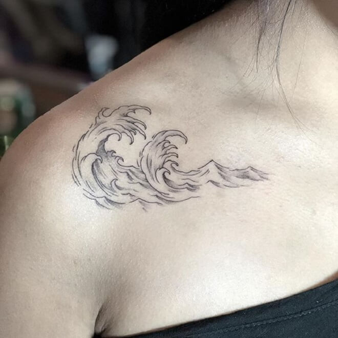 Stunning Wave Tattoo Designs