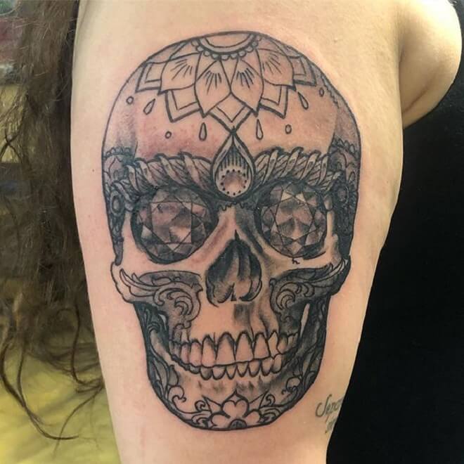 Sugar Skull Tattoo for Women