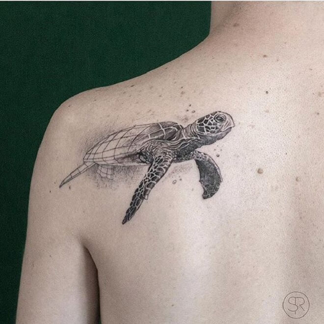 Super Turtle Tattoo