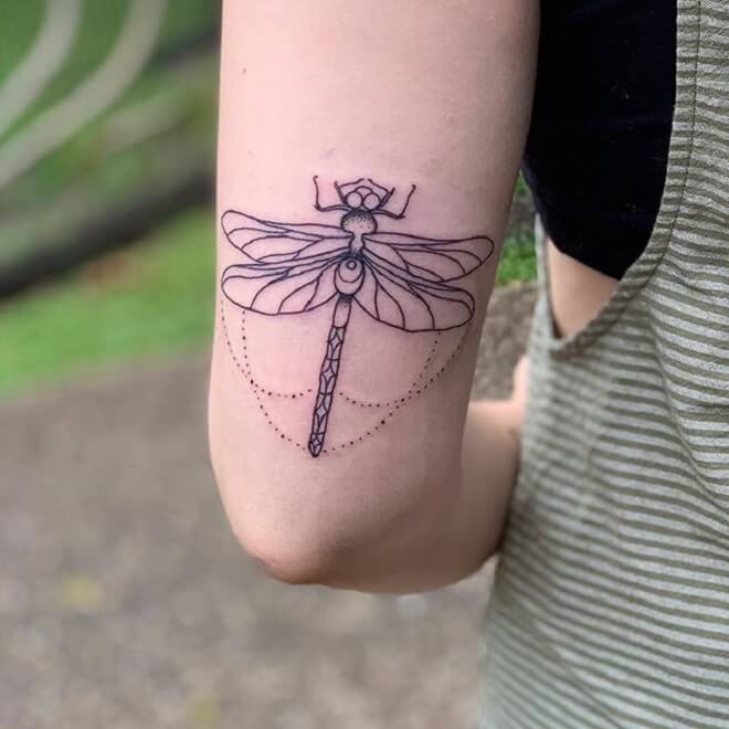 Supreme Dragonfly Tattoo for Women