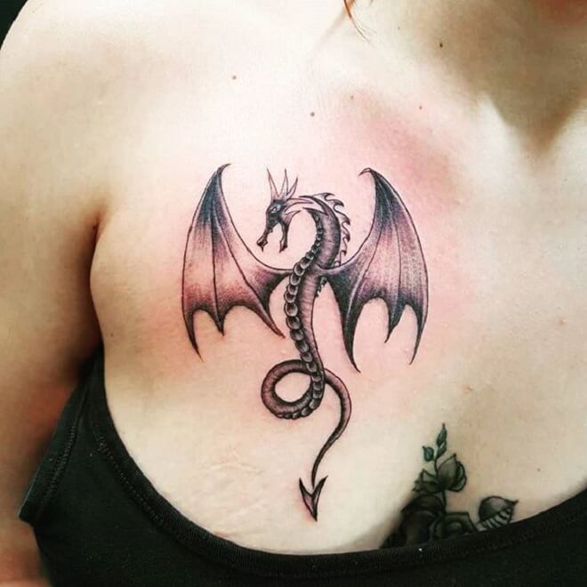 Top Dragon Tattoo