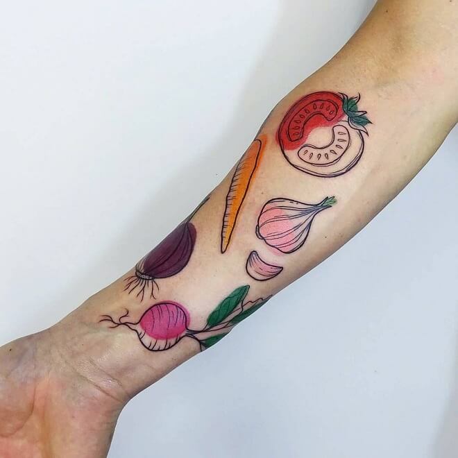 Vegetables Kitchen Tattoo