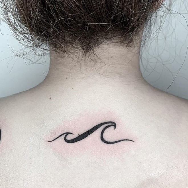 Wave Tattoo for Women