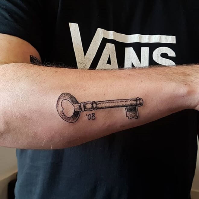 Arm Key Tattoo
