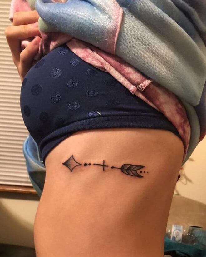 Arrow Side Tattoo