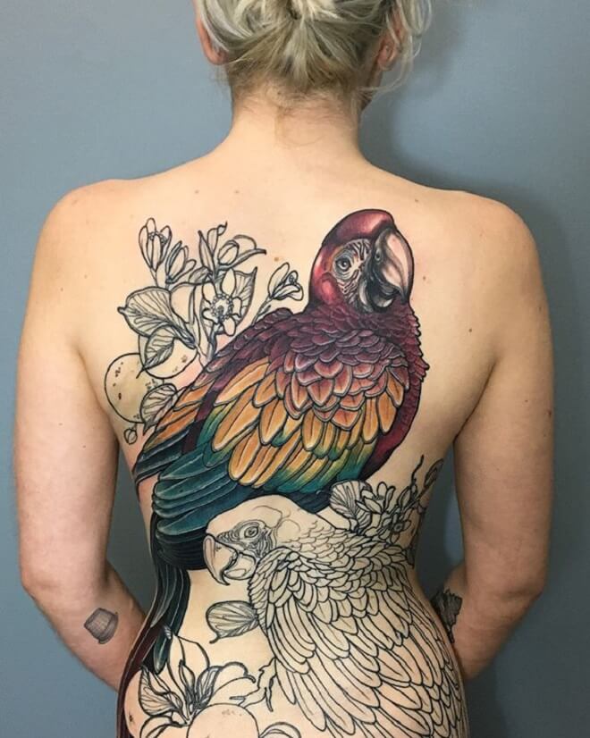 Back Bird Tattoo