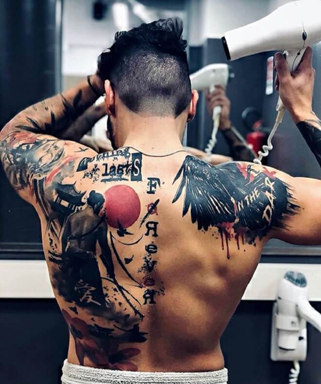 Back Samurai Tattoo