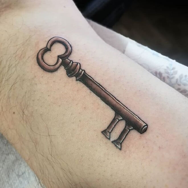 Beautiful Key Tattoo