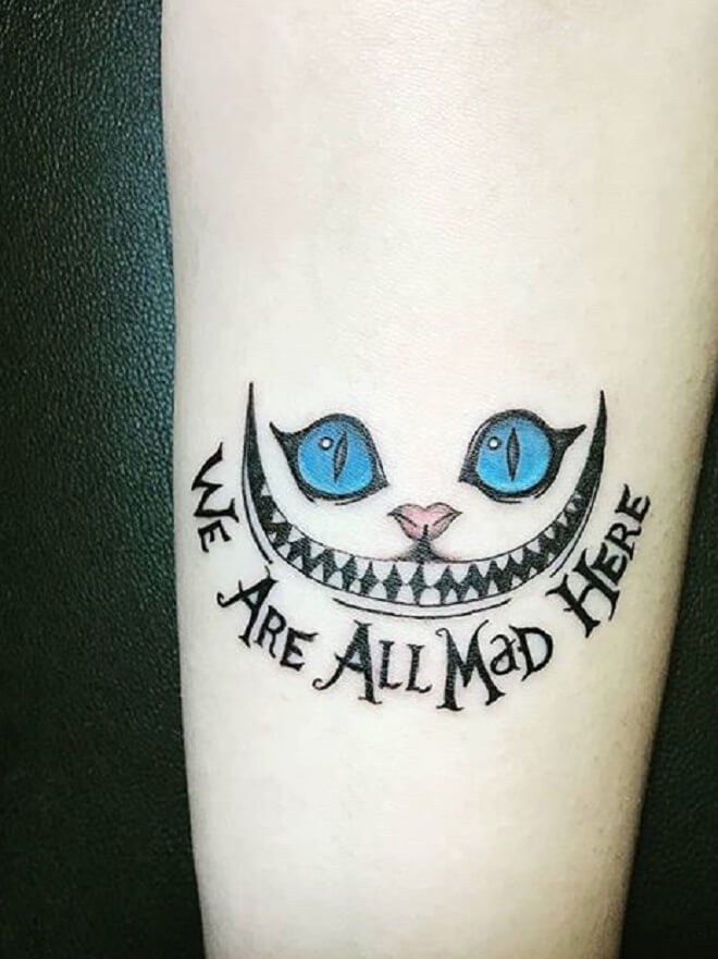Best Cheshire Cat Tattoo