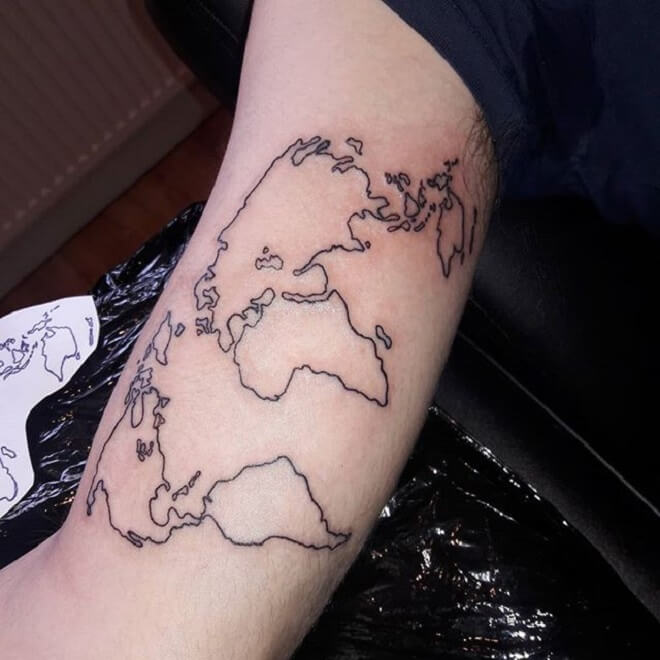 Best Map Tattoo