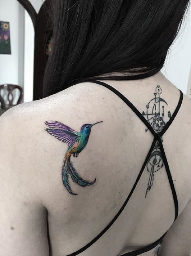 Bird Back Tattoo Ideas