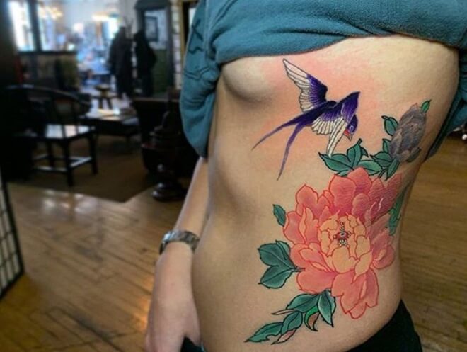 Bird Side Tattoo
