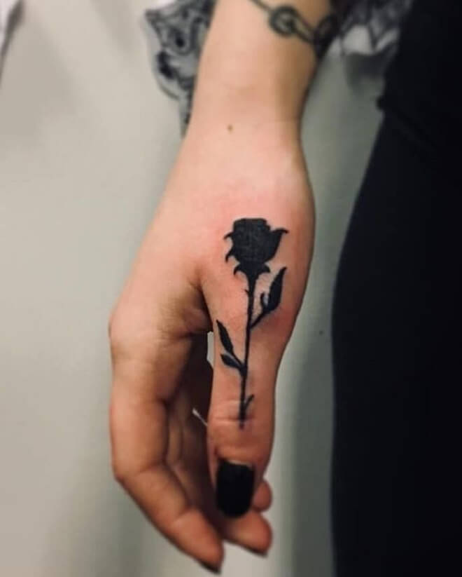 Black Rose Awesome Tattoo