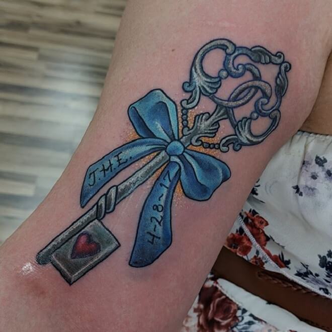 Blue Key Tattoo