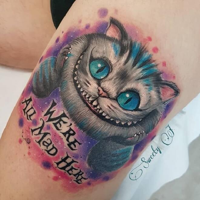 Cheshire Cat Tattoo Art