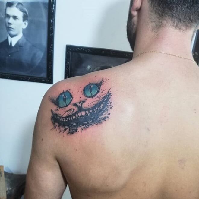 Cheshire Cat Tattoo for Men