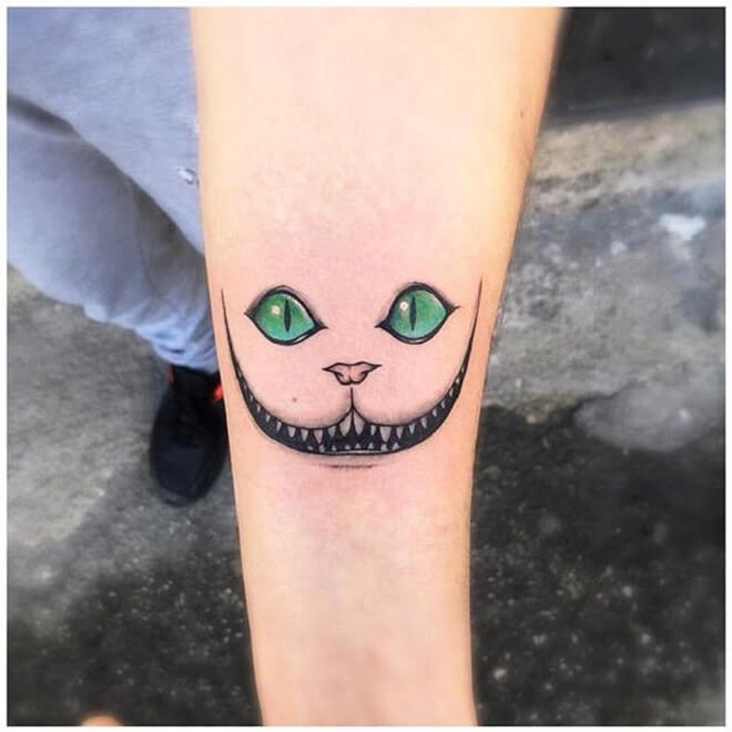 Cheshire Cat Tattoo for Women