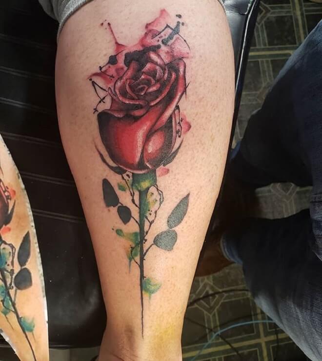 Color Rose Tattoo