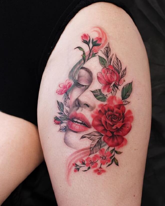 Colorful Tattoo for Women