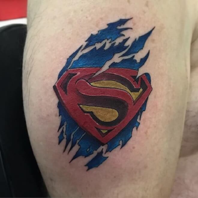 Cool Superman Tattoo