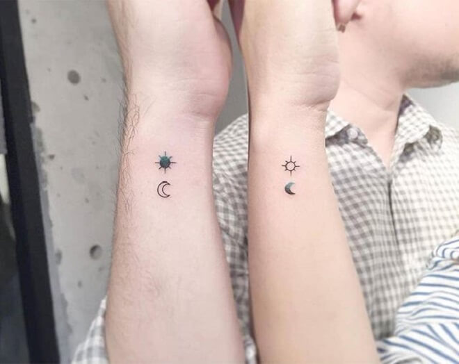 Couple Wrist Tattoo