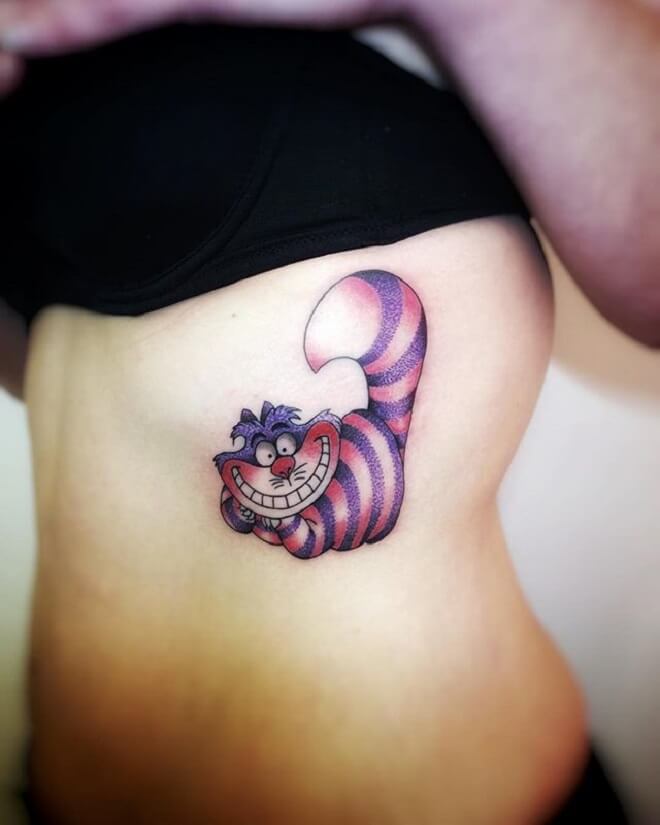 Crazy Cheshire Cat Tattoo