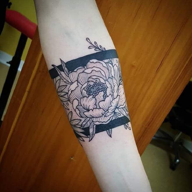 Custom Flowers Tattoo