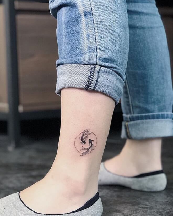 Cute Small Pisces Tattoo