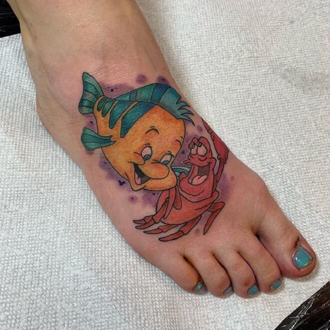 Foot Disney Tattoo