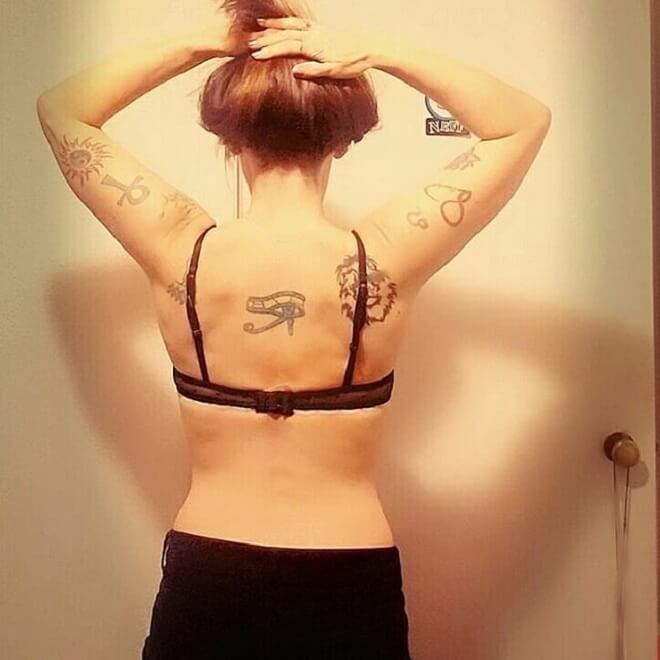 Girl Back Tattoo