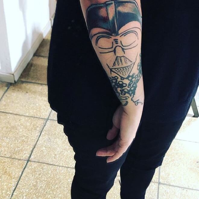 Girl Darth Vader Tattoo