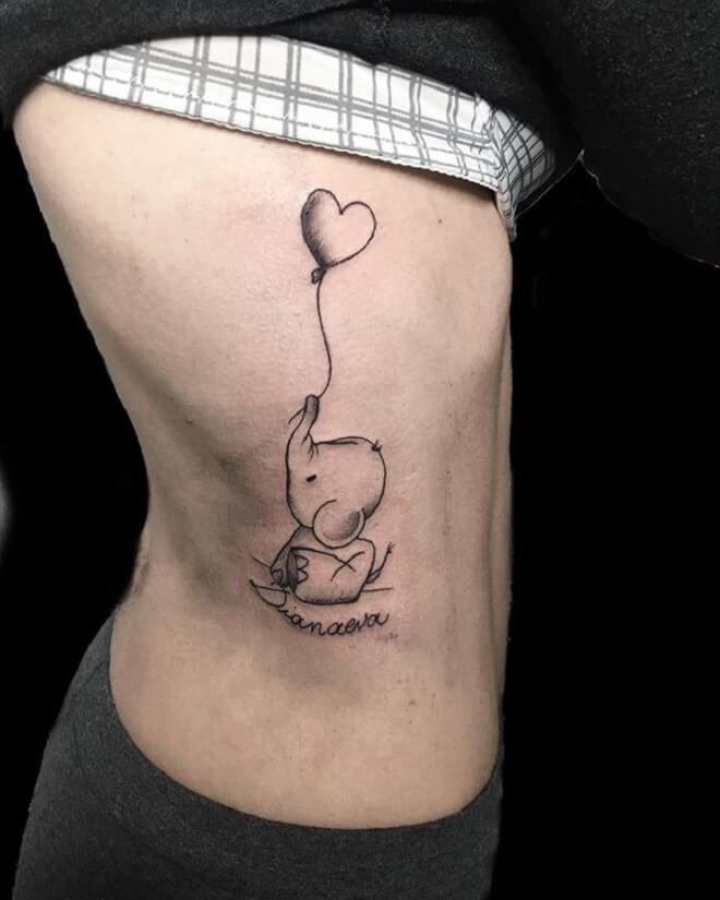 Heart Side Tattoo